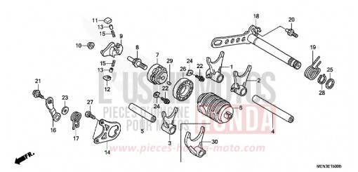 GEAR SHIFT DRUM CRF450RA de 2010
